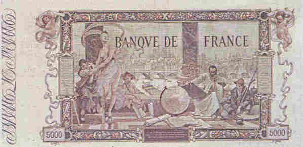 5000 francs 1918