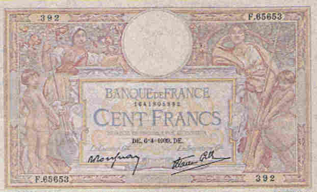 100 francs 1906