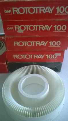 4 paniers diapositives Rototray 100 Universal GAF