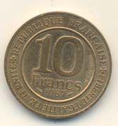 Pièce de 10 Francs millénaire Capécien