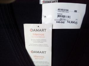 Veste femme, neuve, laine mérinos