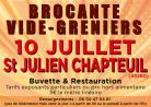 Brocante, Vide-greniers de Saint-Julien-Chapteuil
