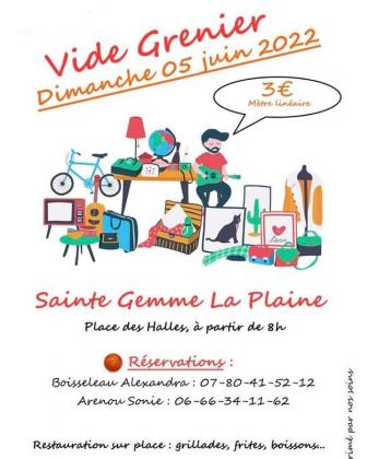 Vide-greniers de Sainte-Gemme-la-Plaine