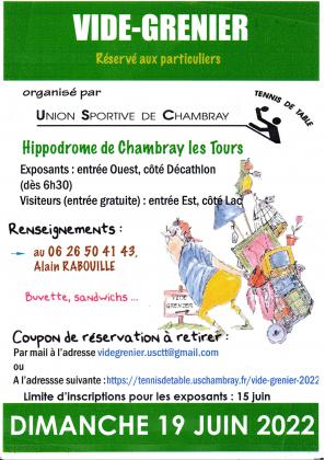 VIDE-GRENIER  Réservé aux particulier  a L' Hippodrome de Chambray-Les-Tours