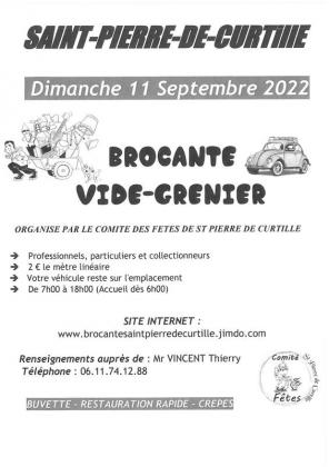 Brocante, Vide-greniers de Saint-Pierre-de-Curtille