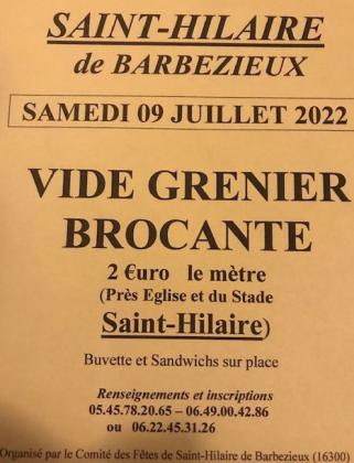Brocante, Vide-greniers de Barbezieux-Saint-Hilaire