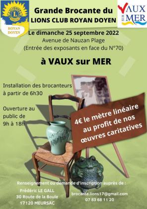 Brocante, Vide grenier de Vaux-sur-Mer