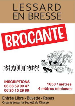 Brocante, Vide grenier de Lessard-en-Bresse