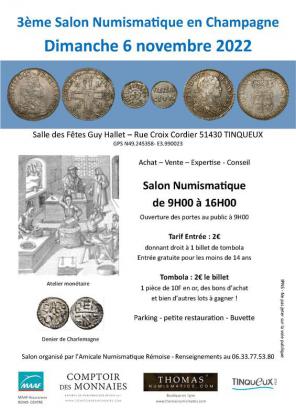 Salon numismatique de Tinqueux