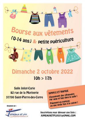 Bourse aux vêtements et petite puériculture de Saint-Pierre-des-Corps