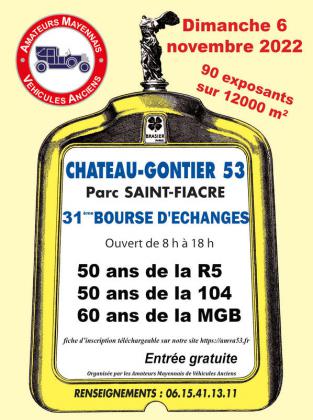 31e bourse d'échanges auto moto de Château-Gontier