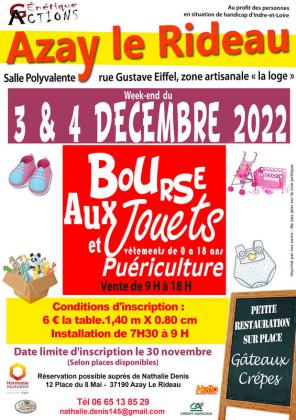Bourse aux jouets et matériel de puériculture - Azay-le-Rideau