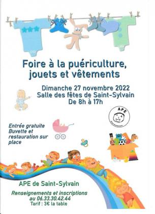 Foire puériculture, jouets et vêtements - Saint-Sylvain