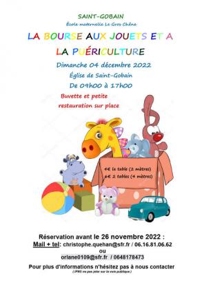 Bourse aux jouets - puériculture - Saint-Gobain