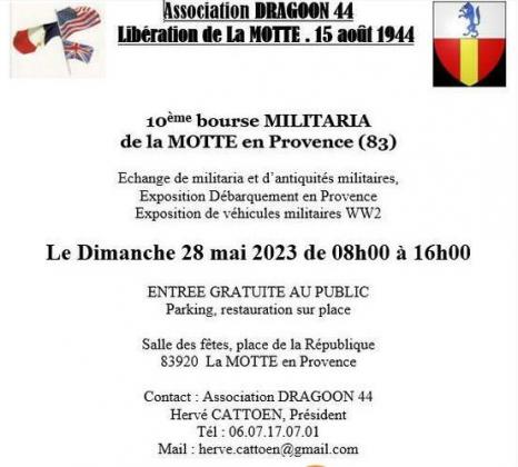 Bourse militaria avec exposition de véhicules militaire - La Motte