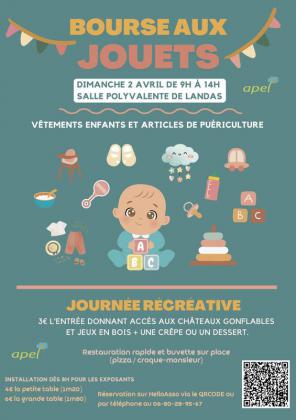 Bourse aux jouets - livres - puériculture - Landas