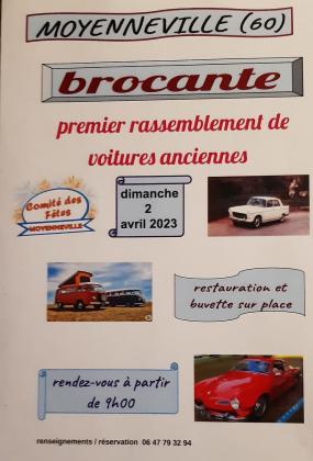Brocante, Vide grenier et expo de voitures anciennes - Moyenneville