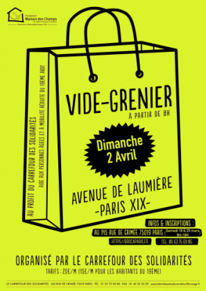 Vide-greniers - avenue de Laumière - Paris 19