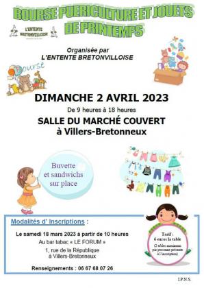 Bourse puériculture et jouets - Villers-Bretonneux