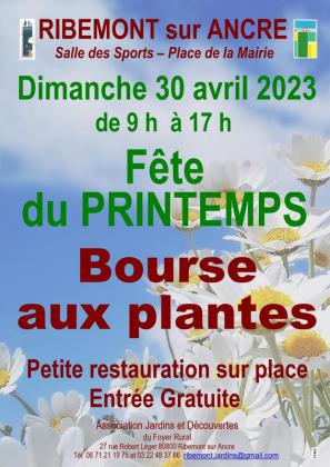 Bourse aux plantes fête du printemps - Ribemont-sur-Ancre
