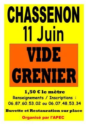Vide-greniers - Chassenon