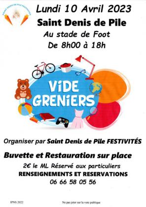 Vide-greniers - Saint-Denis-de-Pile