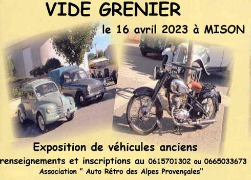 Vide grenier et expo véhicules anciens - Mison