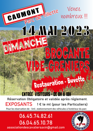 Brocante, Vide grenier - Caumont