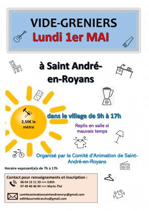 VIDE GRENIER DE SAINT ANDRE-EN-ROYANS