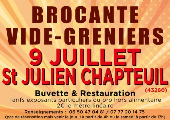 Saint-Julien-Chapteuil - Brocante, Vide grenier