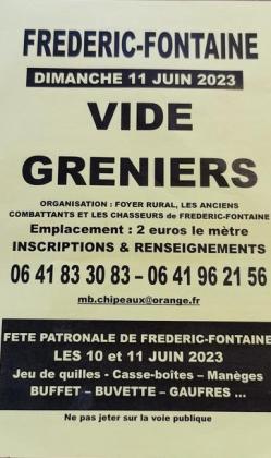 Vide-greniers - Frédéric-Fontaine