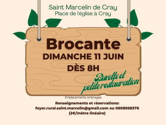 Brocante, Vide grenier - Saint-Marcelin-de-Cray