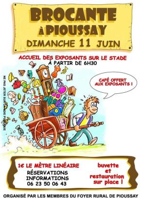 Brocante, Vide grenier - Pioussay