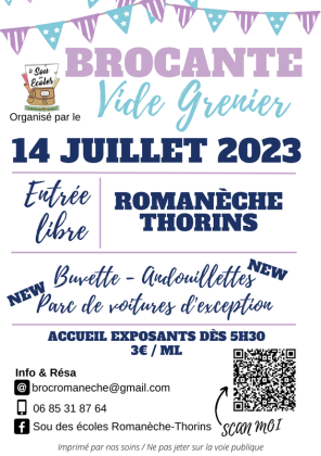 Brocante, Vide grenier - Romanèche-Thorins