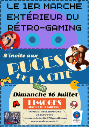 1er marché extérieur du rétro gaming - Limoges