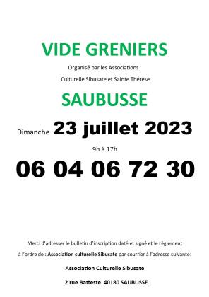 Vide-greniers associatif - Saubusse