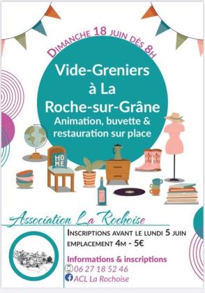 Vide-greniers - La Roche-sur-Grane