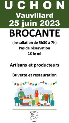 Brocante, Vide grenier - Uchon