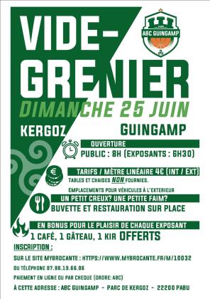Vide-grenier Club de basket guingampais