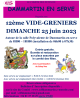 12eme vide-greniers a Dammartin en serve organisée par le Comité des fêtes.