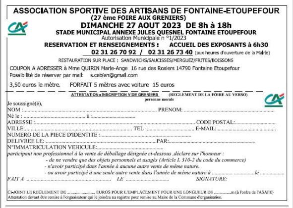 Vide-greniers - Fontaine-Étoupefour