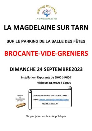 Brocante, Vide grenier - La Magdelaine-sur-Tarn