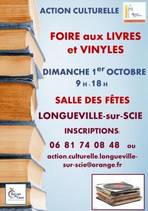 Foire aux livres et aux vinyles - Longueville-sur-Scie