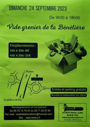 Vide grenier 24 septembre