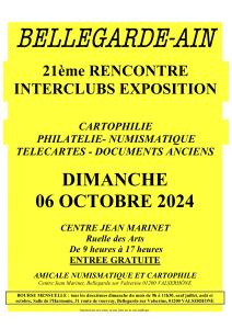 21ème Exposition Bourse Interclubs Numismatique et Cartophile