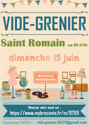 Vide Grenier de Saint Romain au Mont d'Or