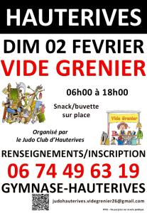 Vide grenier Judo Club Hauterives