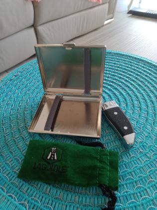 Briquet Laguiole + étui cigarettes