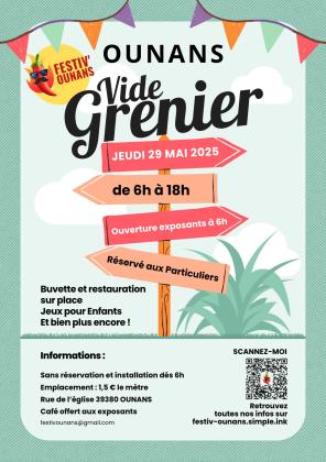 Vide grenier / Marché aux puces à Ounans
