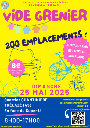 VIDE GRENIER APE AIMÉ CÉSAIRE